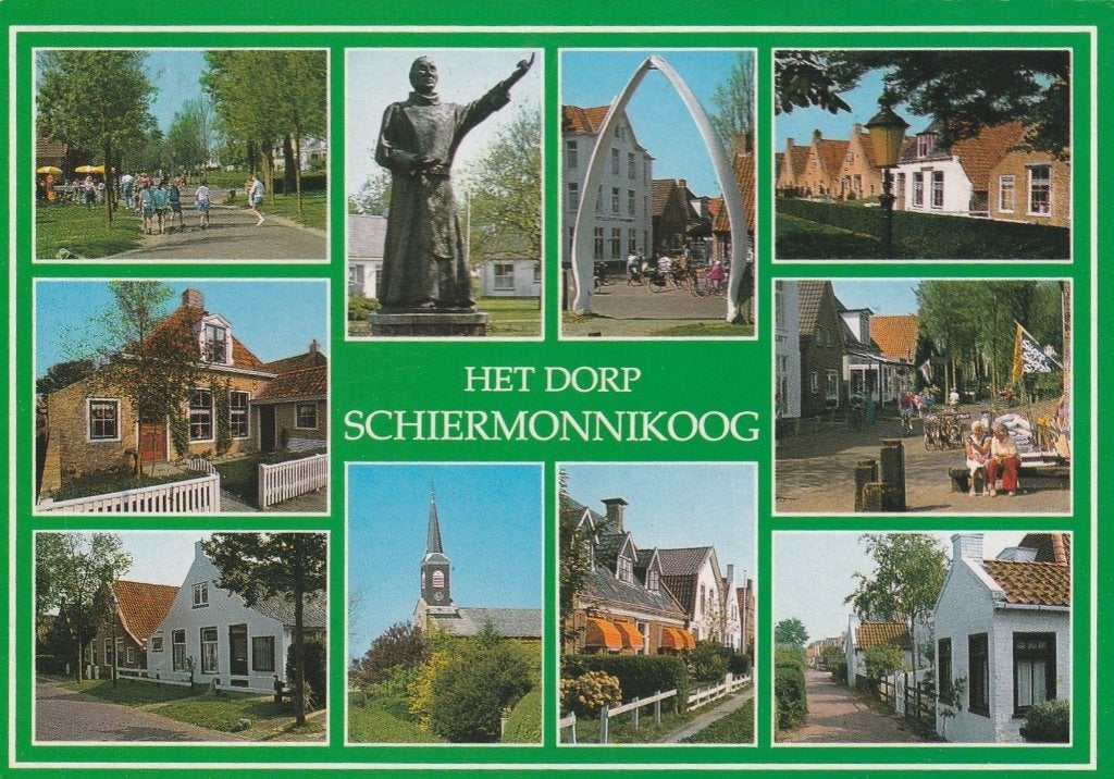 SCHIERMONNIKOOG  Dorpsgezichten Monnik Kerk, Verzenden, 1980 tot heden, Gelopen, Waddeneilanden