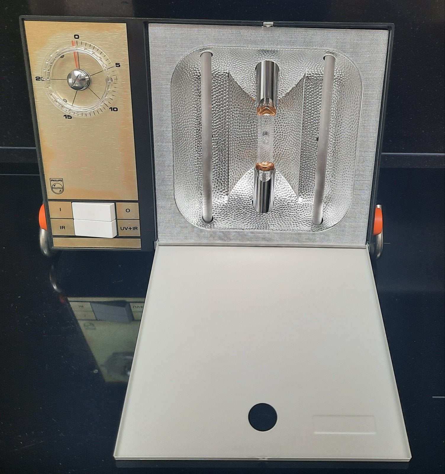 Vintage Philips gezichtsbruiner jaren 70, Ophalen of Verzenden, Gebruikt, Gezichtsbruiner, Minder dan 10 lampen