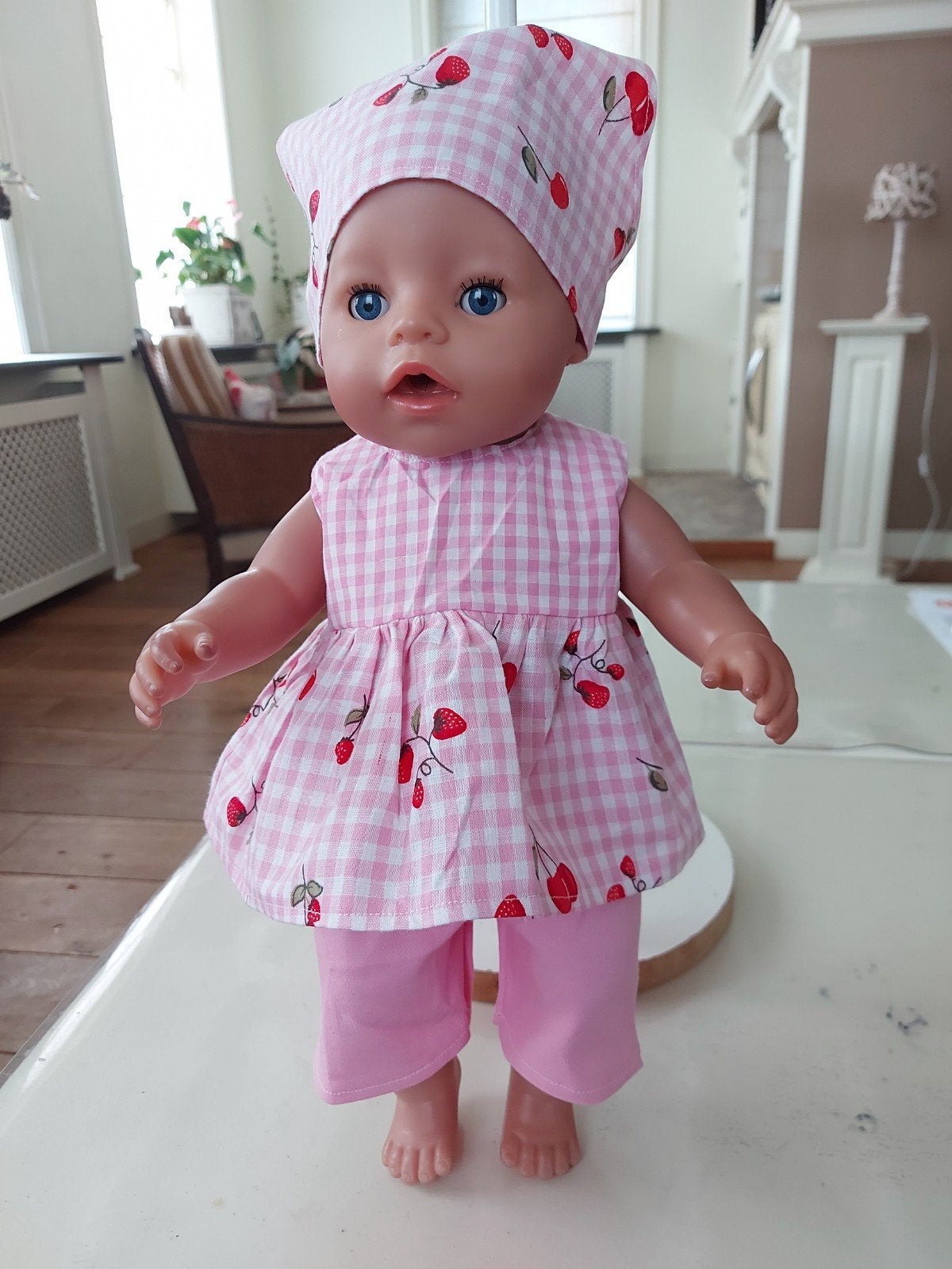 3 delig aardbeien set baby born pop 43cm, Kinderen en Baby's, Speelgoed | Poppen, Ophalen of Verzenden, Nieuw, Babypop