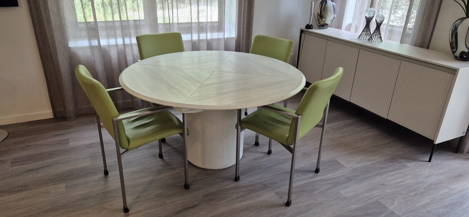 Eettafel Rosenthal quadrondo wit, Ophalen, Gebruikt, Rond, Modern, veelzijdig