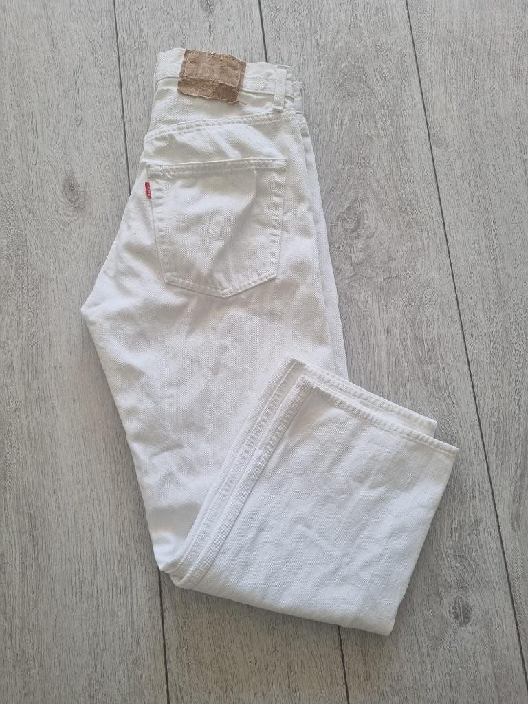 Authentic Levi's 501, Wit, Overige jeansmaten, Ophalen of Verzenden, Gedragen