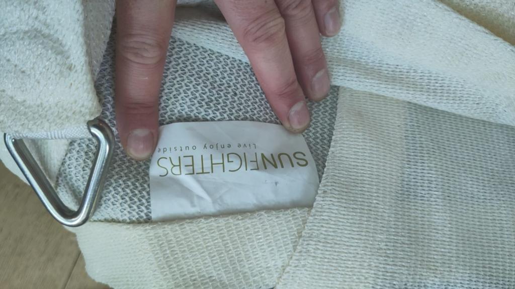 Sunfighters Schaduwdoek 3x4 meter - Wit, Verzenden, Zo goed als nieuw