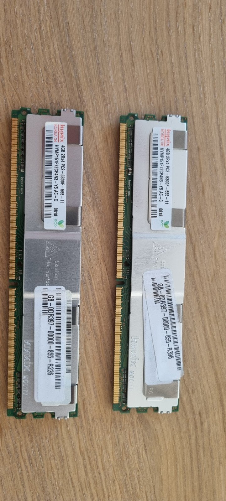 2 stuks Hynix 4GB DDR2 RAM Geheugenmodule, Computers en Software, RAM geheugen, Gebruikt, Server, Ophalen of Verzenden, DDR2
