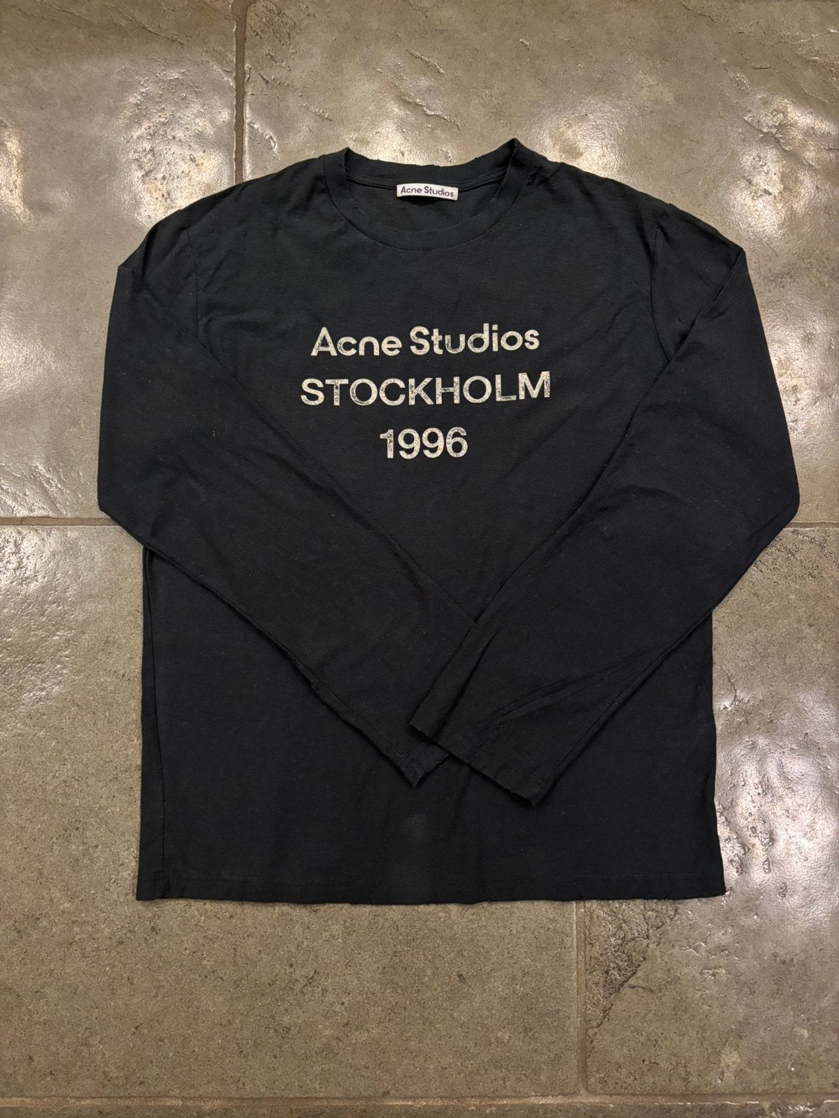 Acne studios longsleeve zwart, Verzenden, Zo goed als nieuw, Maat 48/50 (M), Zwart
