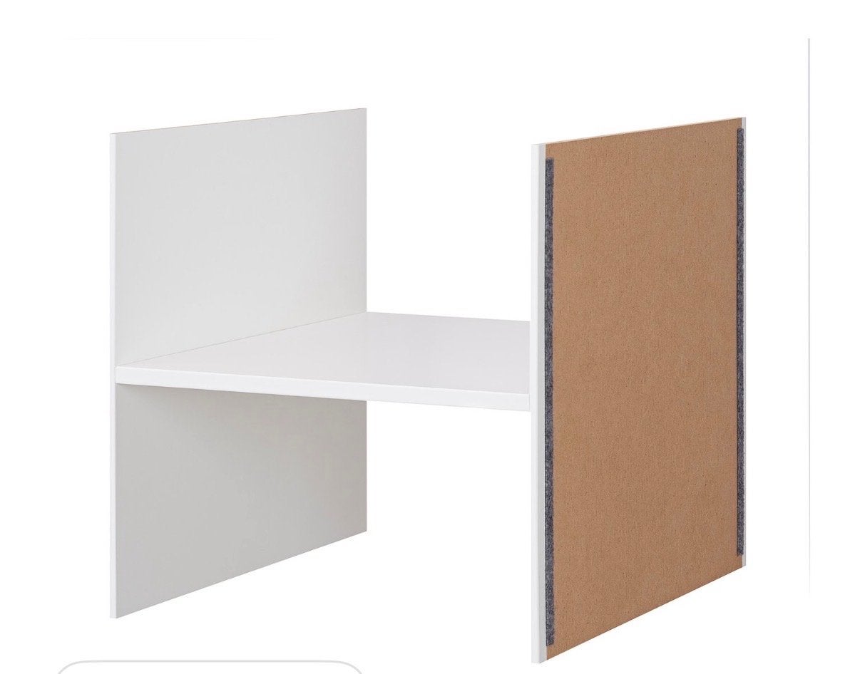 Witte Kastinzet voor Kallax/Expedit (IKEA), Ophalen, Met plank(en), Minder dan 50 cm, Gebruikt