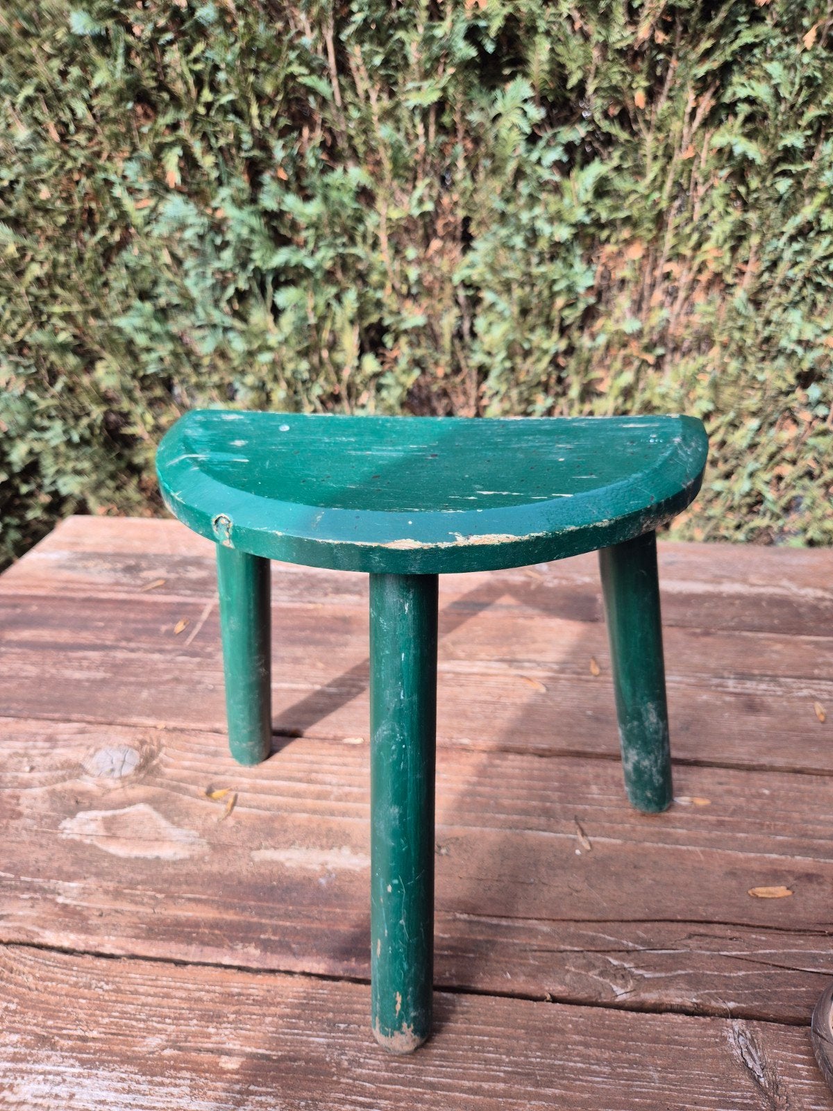 groen decoratie krukje, Ophalen of Verzenden, Hout