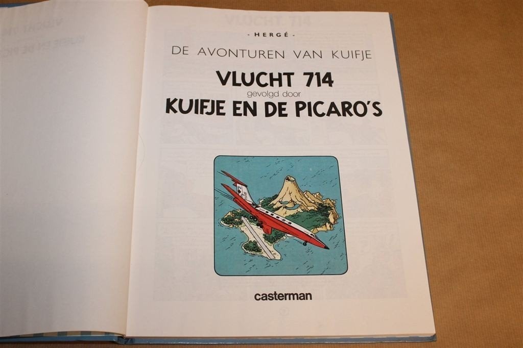 Kuifje Dubbelalbum — Vlucht 714 & de Picaros, Hergé HC, Eén stripboek, Ophalen of Verzenden, Gelezen