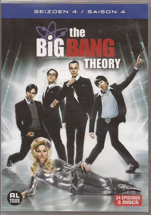 DVD The Big Bang Theory seizoen 4, 3 discs, Cd's en Dvd's, Dvd's | Tv en Series, Engels, Alle leeftijden, Nederlands, Seizoen 4