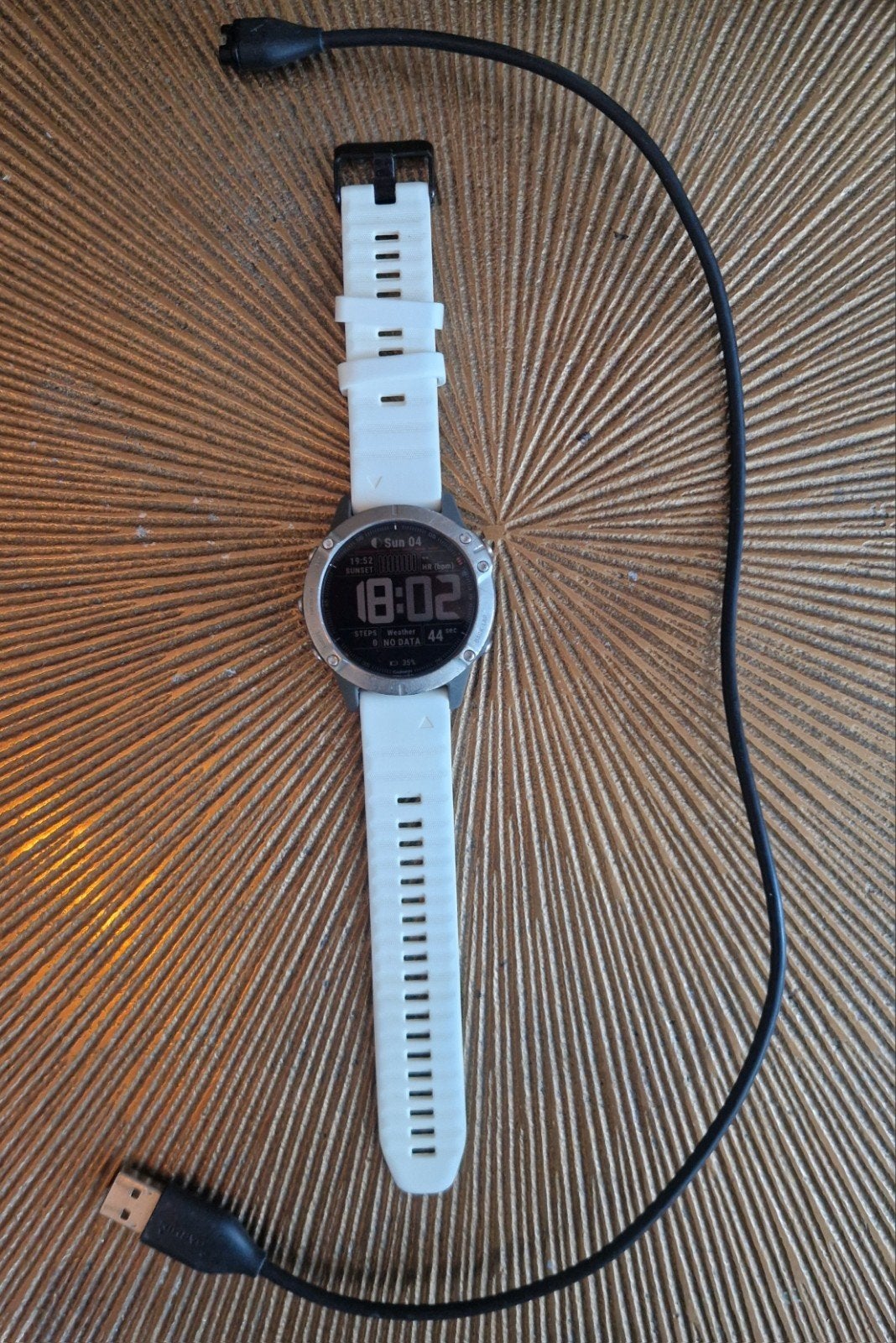 Garmin fenix 6 pro sapphire titanium, Ophalen of Verzenden, GPS, Gebruikt, Garmin Fenix 6S Pro