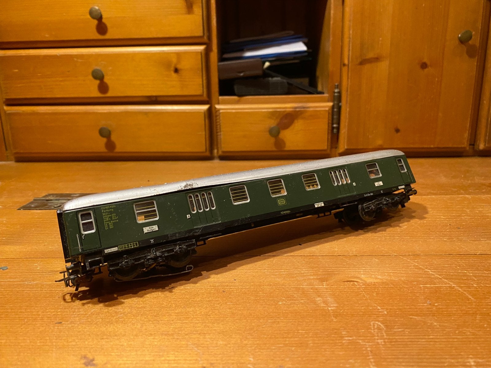 Marklin DB Wagon met LED sluit- en binnenverlichting 4044 /2, Hobby en Vrije tijd, Gebruikt, Gelijkstroom of Wisselstroom, Wagon