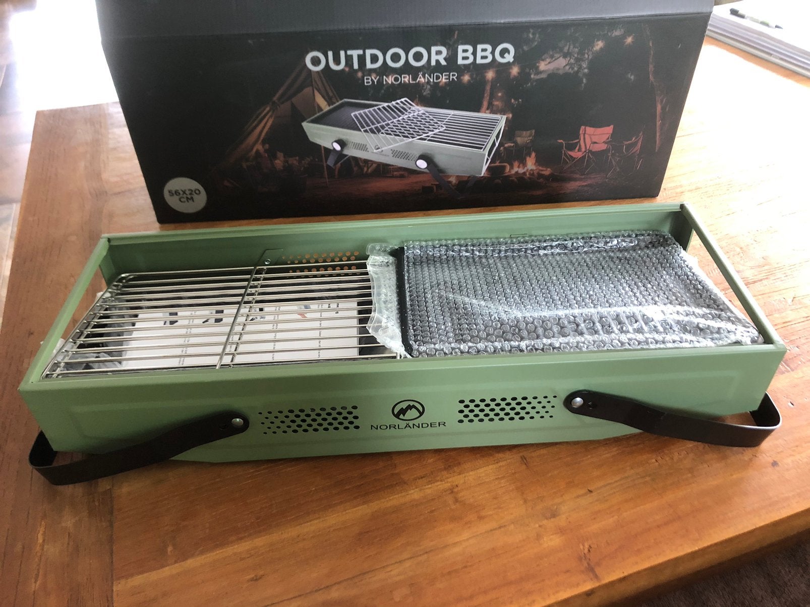 Houtskoolbarbeque Norlander nieuw!, Ophalen of Verzenden, Zo goed als nieuw