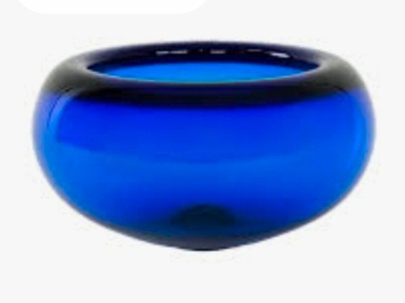 kobalt blauwe schaal, verzamelaarsitem, van Per Lütken, Antiek en Kunst, Ophalen