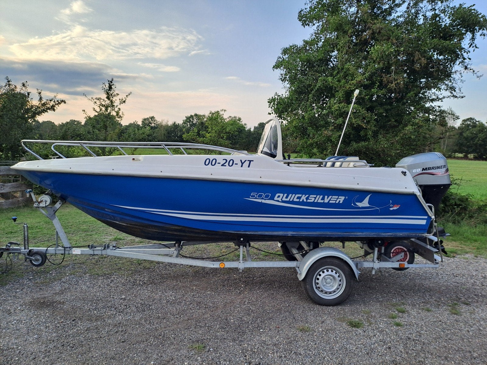 Quicksilver 500 Commander 60 pk Mariner Mercury efi, Ophalen of Verzenden, Quicksilver, Elektrische start