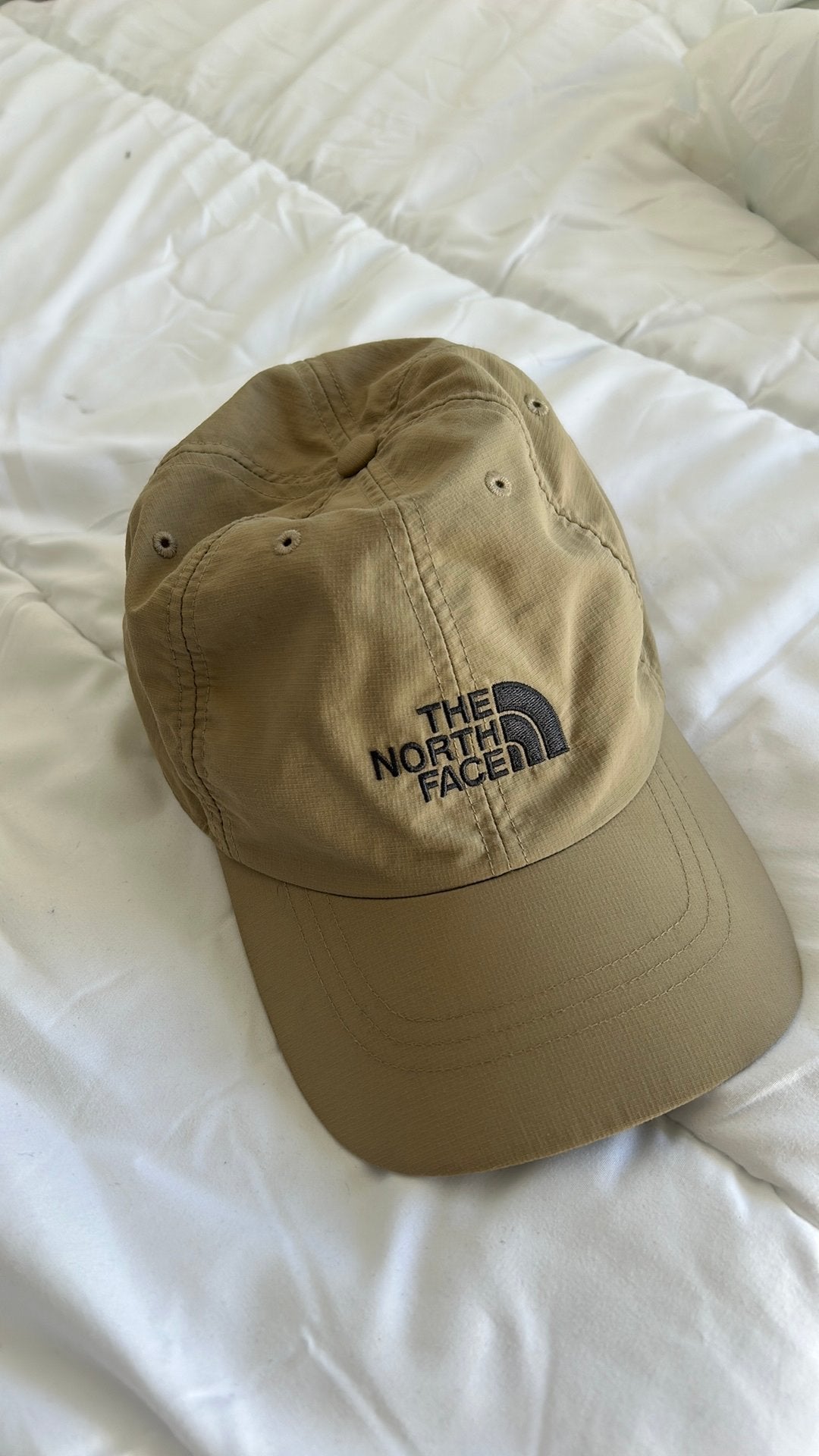 Northface petje beige, Ophalen of Verzenden, Zo goed als nieuw