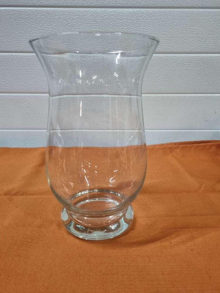 bloemvaas stolpmodel glas helder, Ophalen of Verzenden