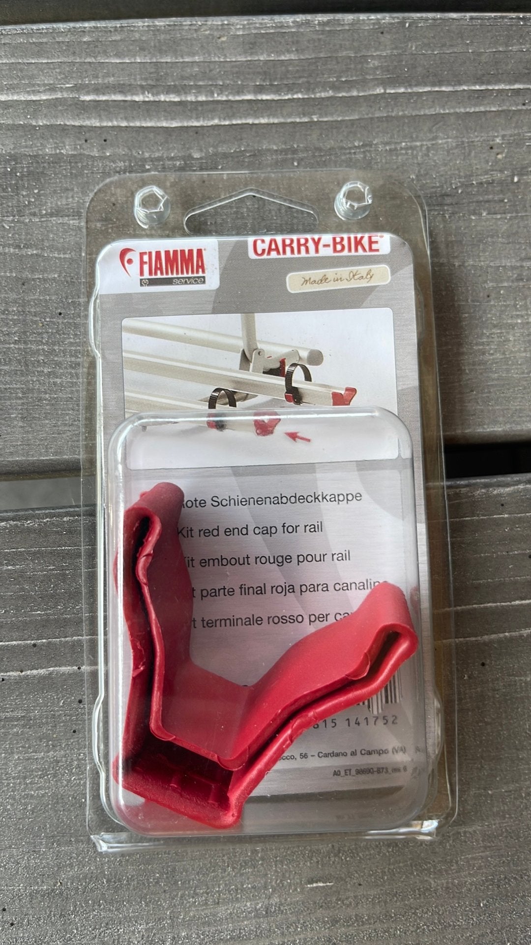 Fiamma carry bike eindstuk voor rails, Ophalen of Verzenden, Nieuw