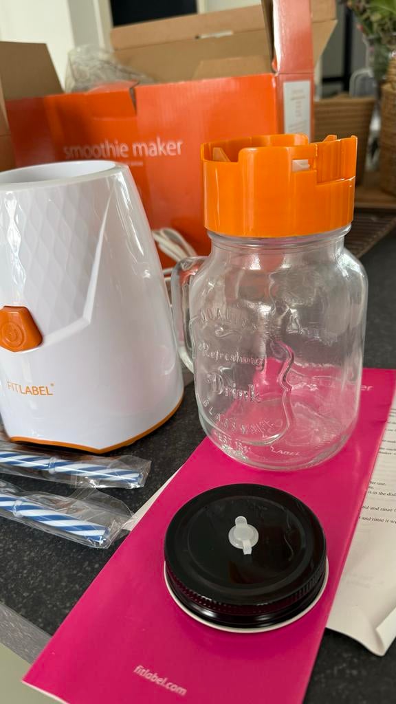 Fitlabel Smoothie Maker - Nieuw met 2 potjes, Witgoed en Apparatuur, Keukenmixers, Nieuw, Ophalen of Verzenden