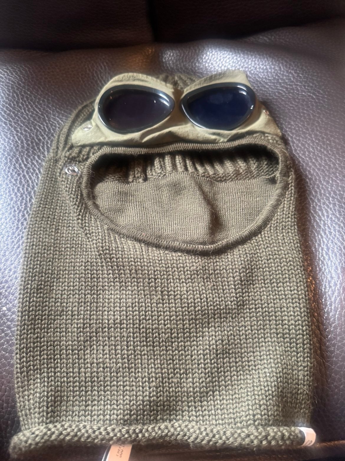 CP Company Goggle Balaclava groen, Ophalen of Verzenden, Zo goed als nieuw, Overige maten, Muts