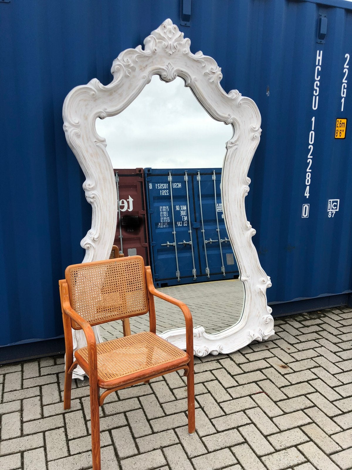 Mega grote vintage Italiaanse XXXL spiegel | 225 cm x 155 cm, Huis en Inrichting, Woonaccessoires | Spiegels, Ophalen, 200 cm of meer