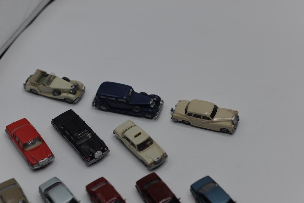 Diverse Wiking / Herpa Mercedes Benz auto's 1:87, Gebruikt, Wiking, -, -