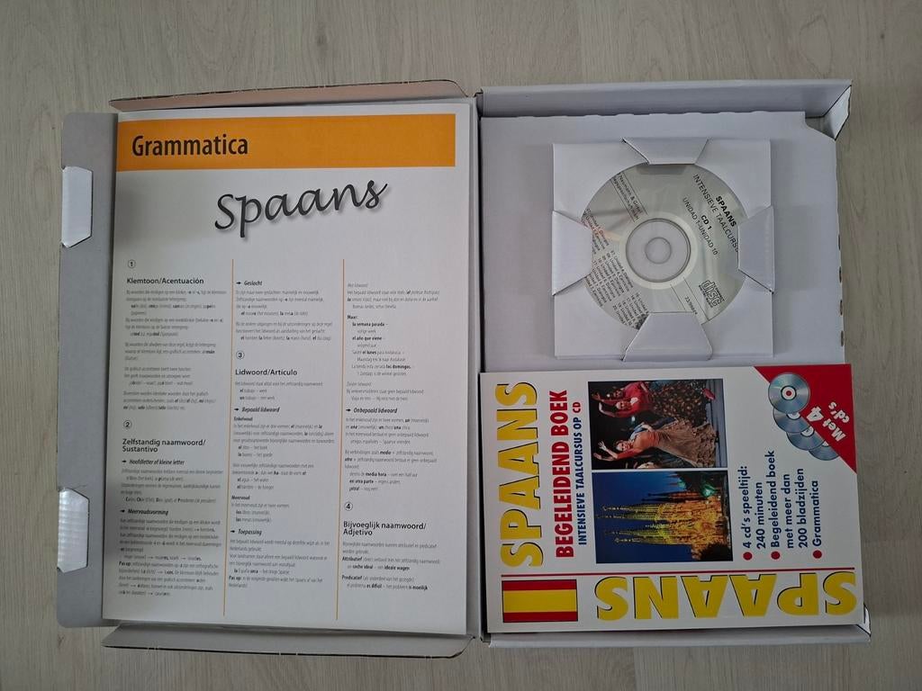 Prisma taaltraining Spaans voor zelfstudie met 4 cd's, Ophalen of Verzenden
