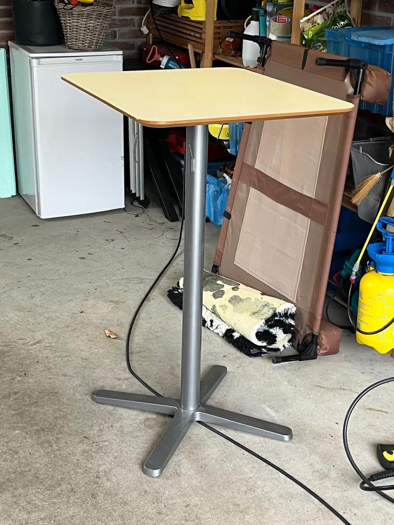 IKEA statafel met wit blad, Huis en Inrichting, Ophalen, Zo goed als nieuw