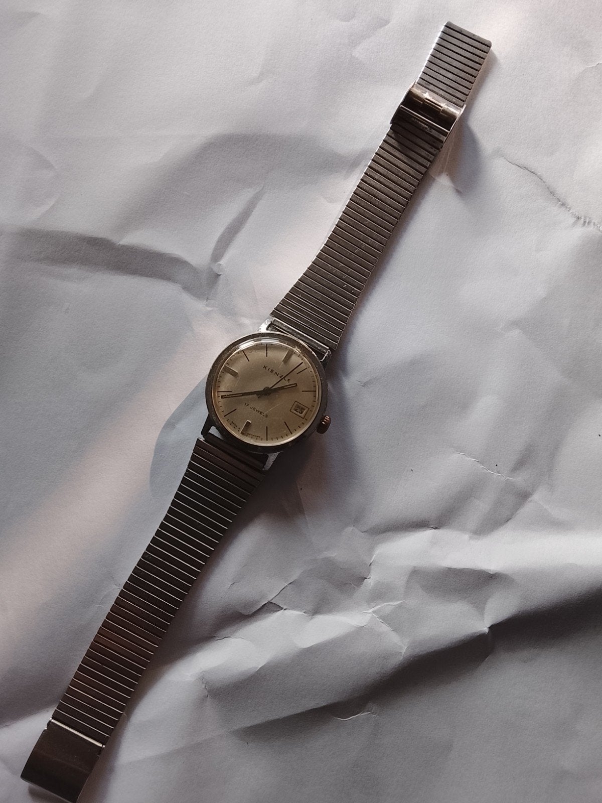 4 vintage horloges, Overige merken, Staal, Polshorloge, 1960 of later