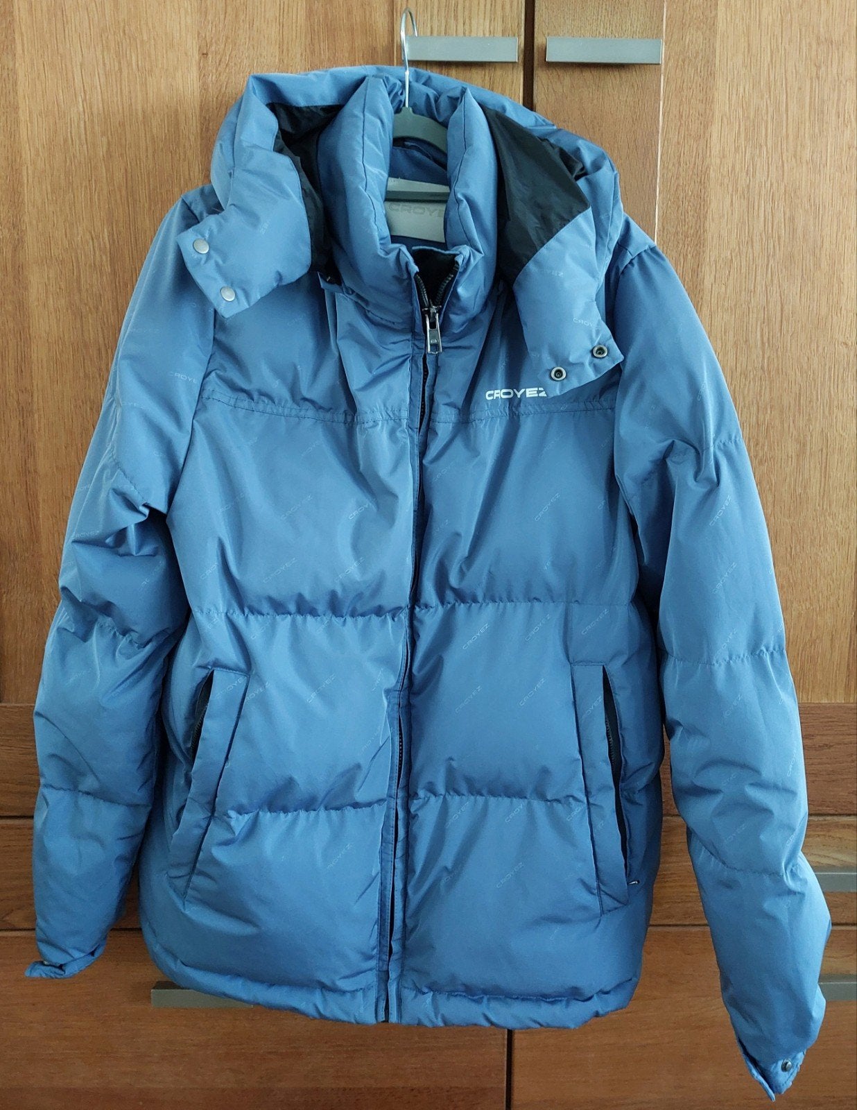 winterjas van croyez, Maat 52/54 (L), Blauw, Ophalen of Verzenden, Zo goed als nieuw