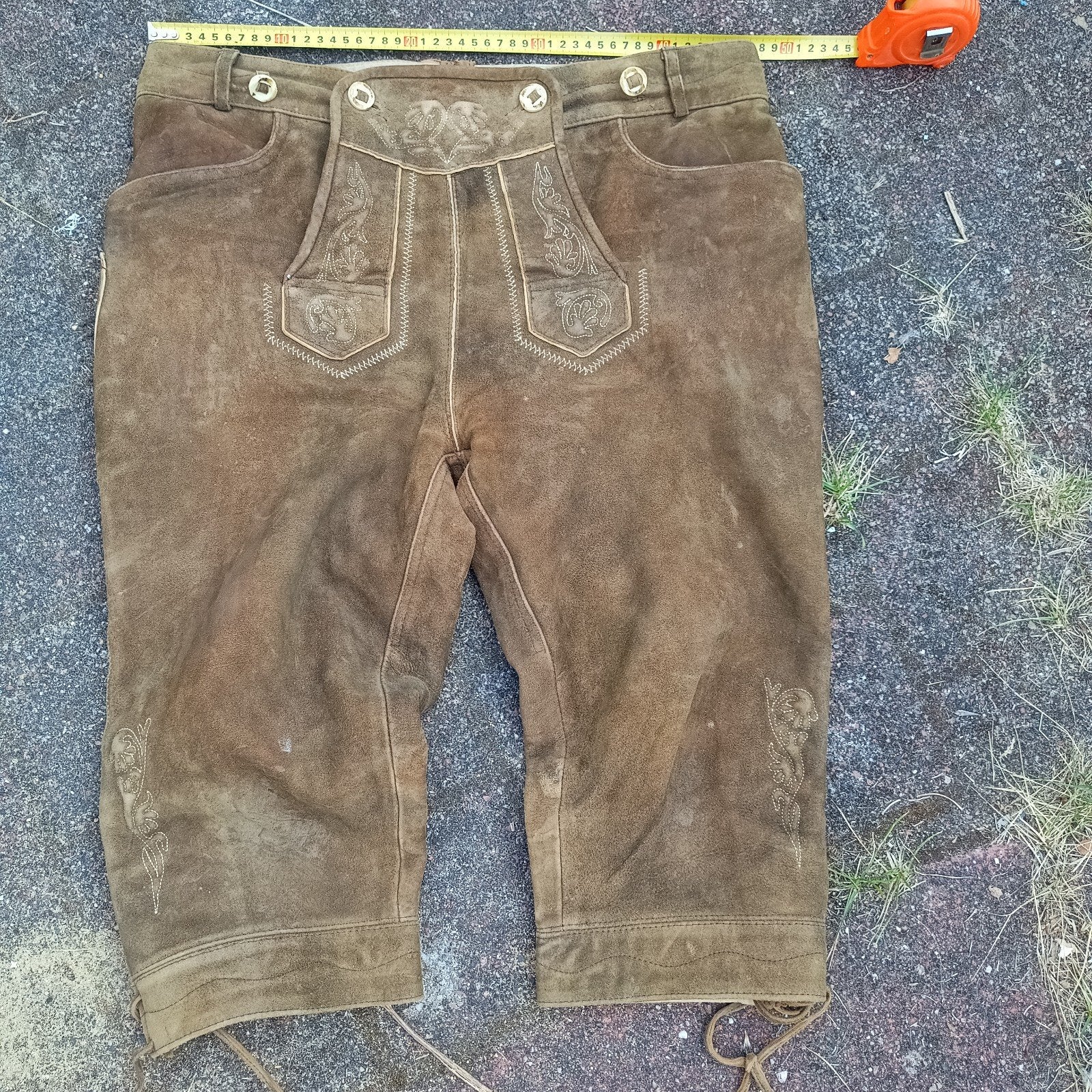 Lederhose maat 52 van MarJo echt leer kniebroek, Maat 52/54 (L), Ophalen of Verzenden, Kleding, MarJo