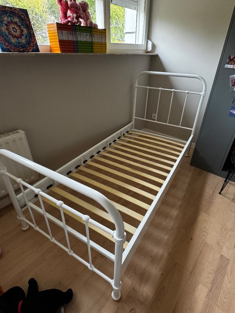 Bed, Ophalen, Eenpersoons, Metaal, 100 cm