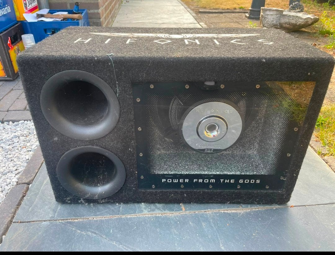 Hifonics subwoofer, versterkers en condensator., Ophalen