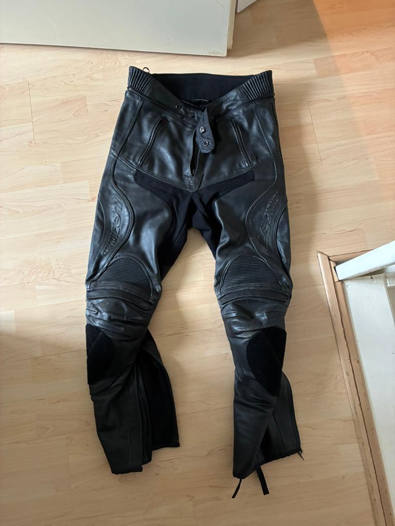 Motorbroek leer leder, Motoren, Kleding | Motorkleding, Ophalen of Verzenden, Tweedehands, Broek | leer