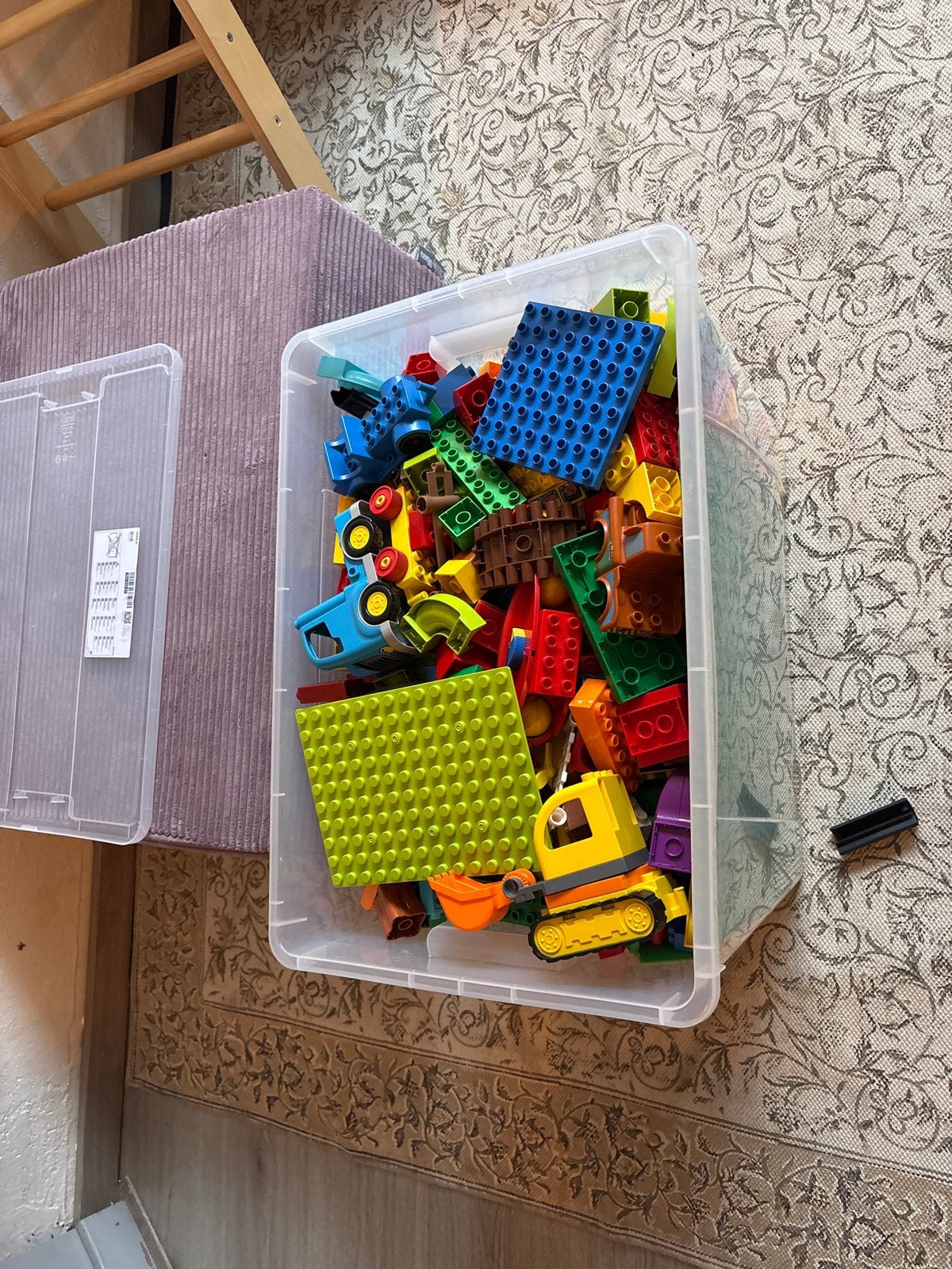 Mega grote overcomplete bak met duplo voor jaren plezier, Ophalen, Overige typen, Zo goed als nieuw, Duplo