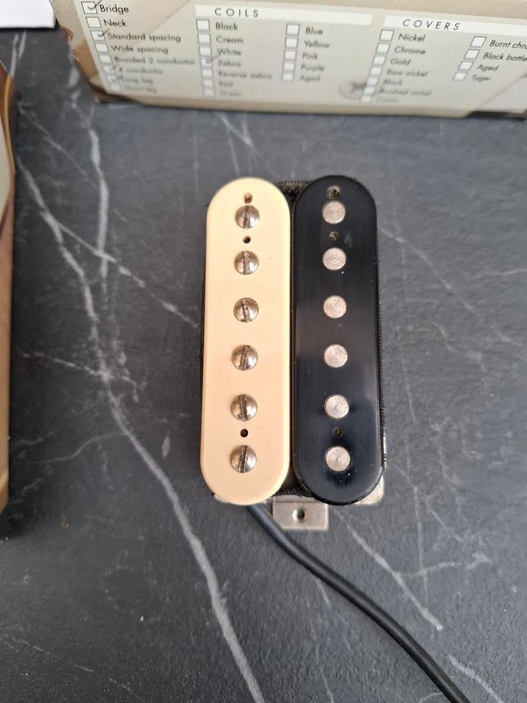 Bare Knuckle VHII Hals Pickup Zebra, Ophalen of Verzenden, Zo goed als nieuw, Elektrische gitaar
