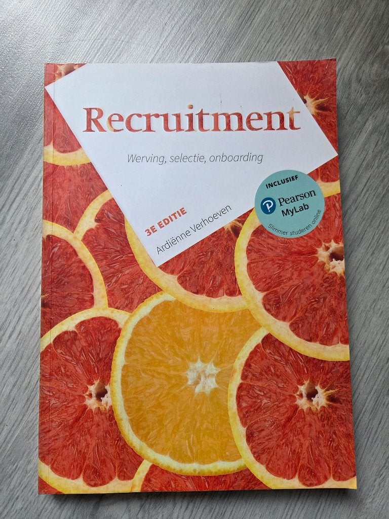 Recruitment boek, Verzenden, Adrienne Verhoeven, HBO, Zo goed als nieuw