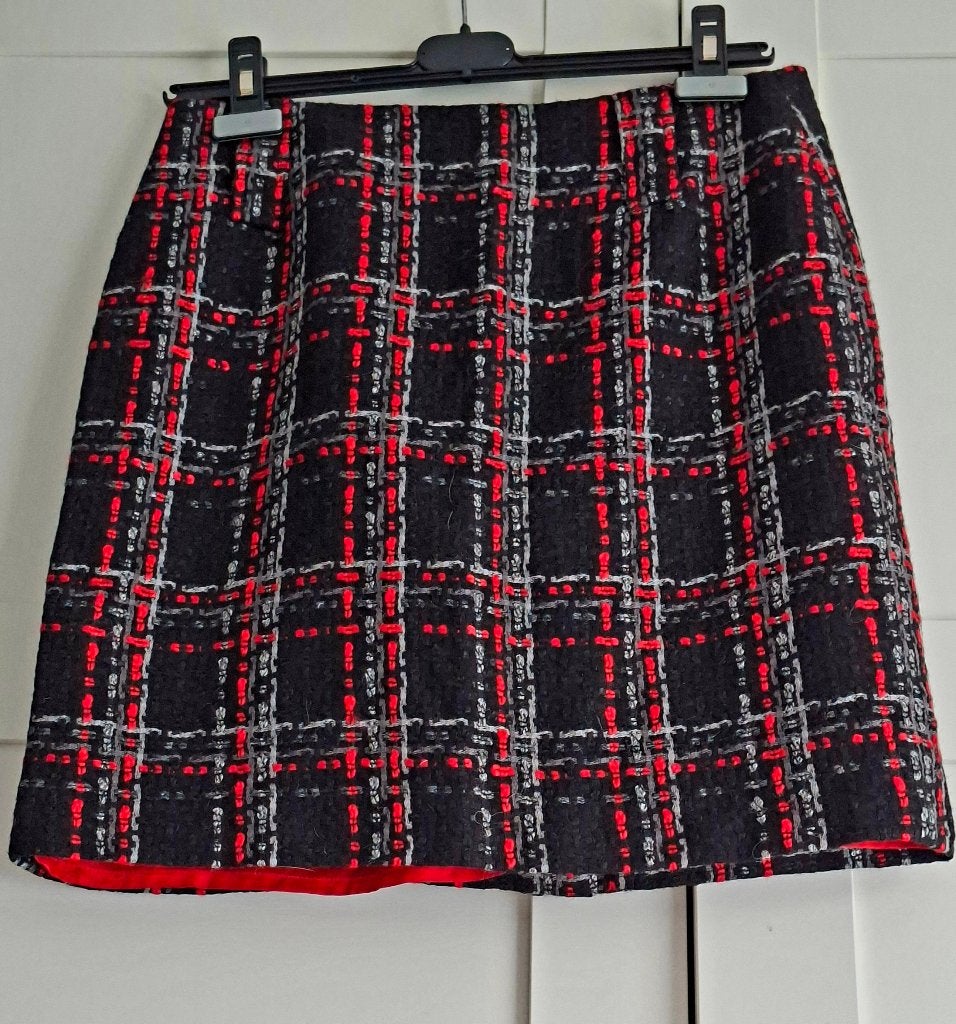 Zwart / grijs / rood geruit rokje van Mart Visser | Maat 38, Kleding | Dames, Rokken, Maat 38/40 (M), Ophalen of Verzenden, Zo goed als nieuw