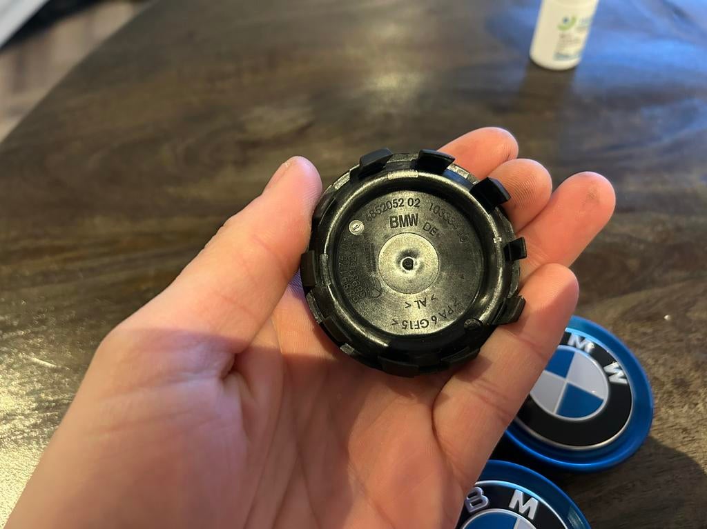 BMW i Naafdoppen naafkappen logos 56mm origineel, Auto diversen, Wieldoppen, Ophalen of Verzenden, Zo goed als nieuw, **, BMW