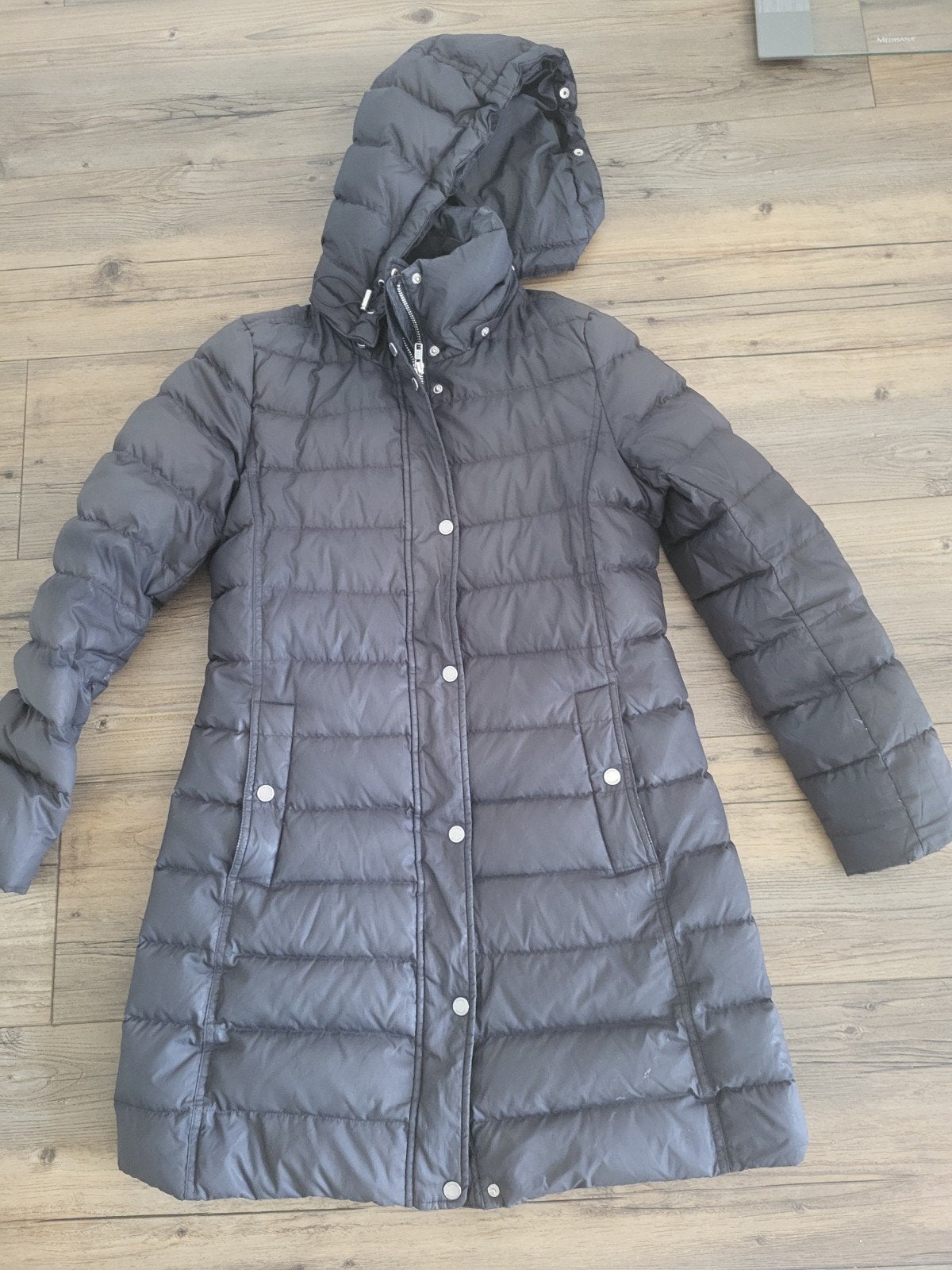 Tommy Hilfiger Dames Winterjas - Maat M, Maat 38/40 (M), Ophalen of Verzenden, Grijs, Gedragen