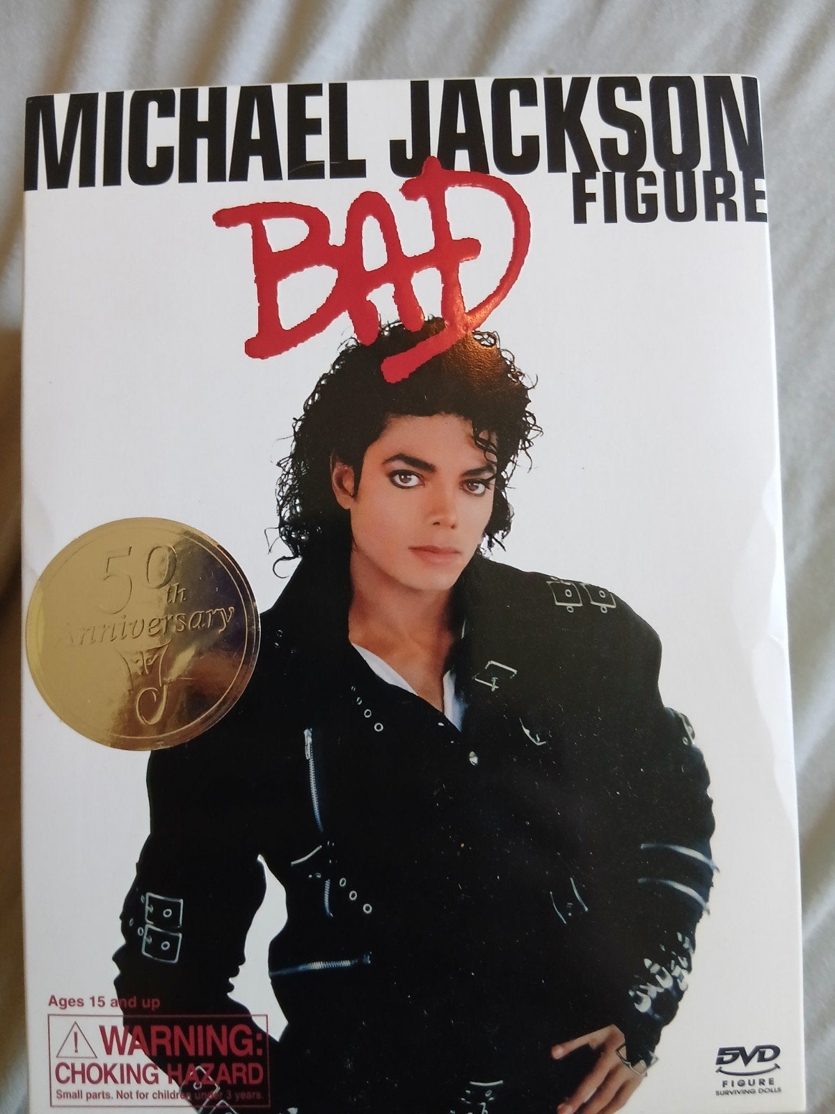 Michael Jackson Bad Figuur - 50th Anniversary Edition, Verzamelen, Ophalen of Verzenden, Zo goed als nieuw, Pop, Beeldje of Miniatuur