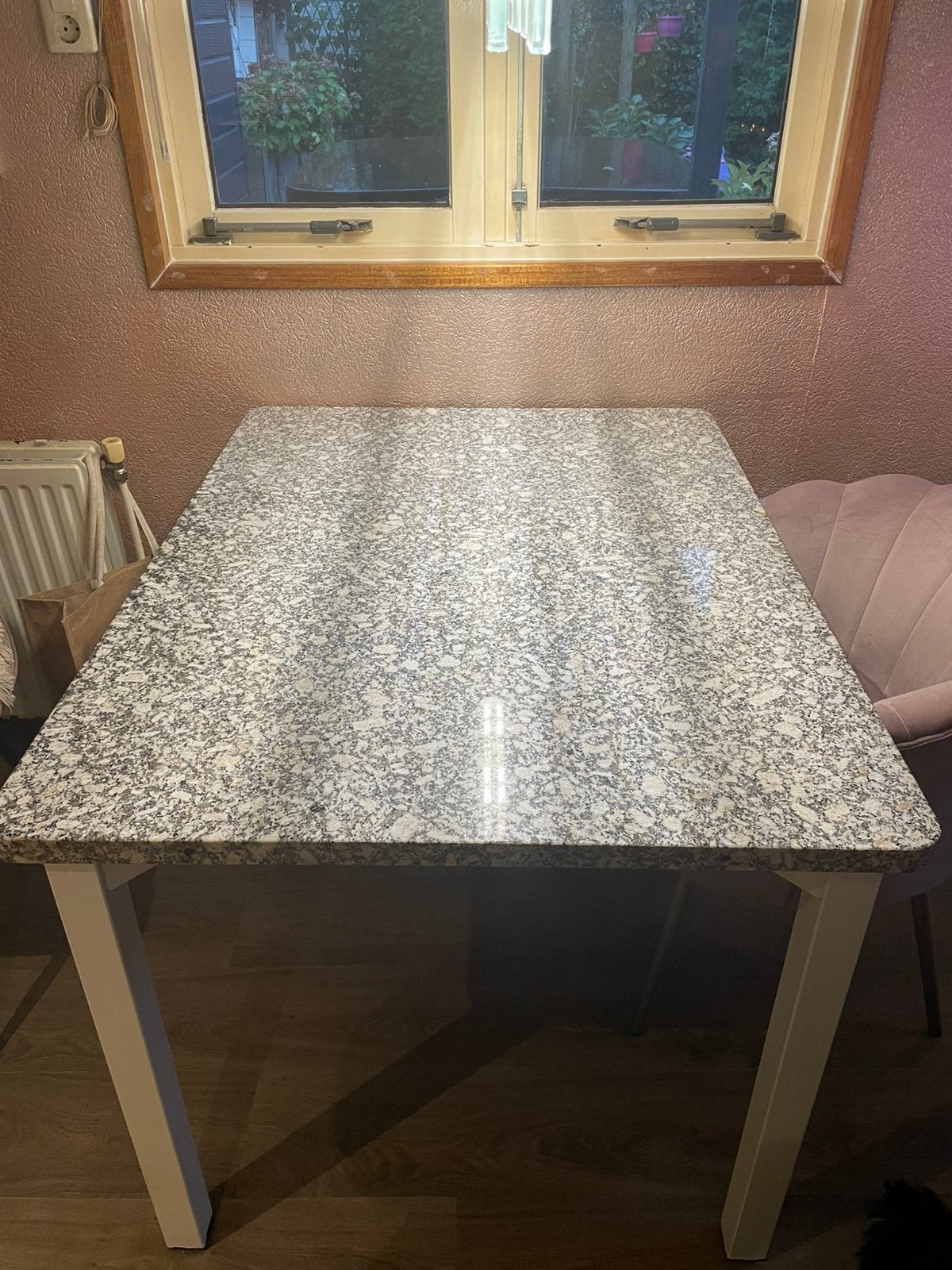 Granieten tafel gratis op te halen, Ophalen, Overige materialen, Gebruikt, 100 tot 150 cm