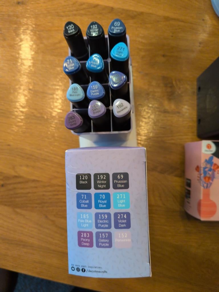 Decotime/Action alcohol twinmarkers, Ophalen of Verzenden, Zo goed als nieuw, Potlood of Stift
