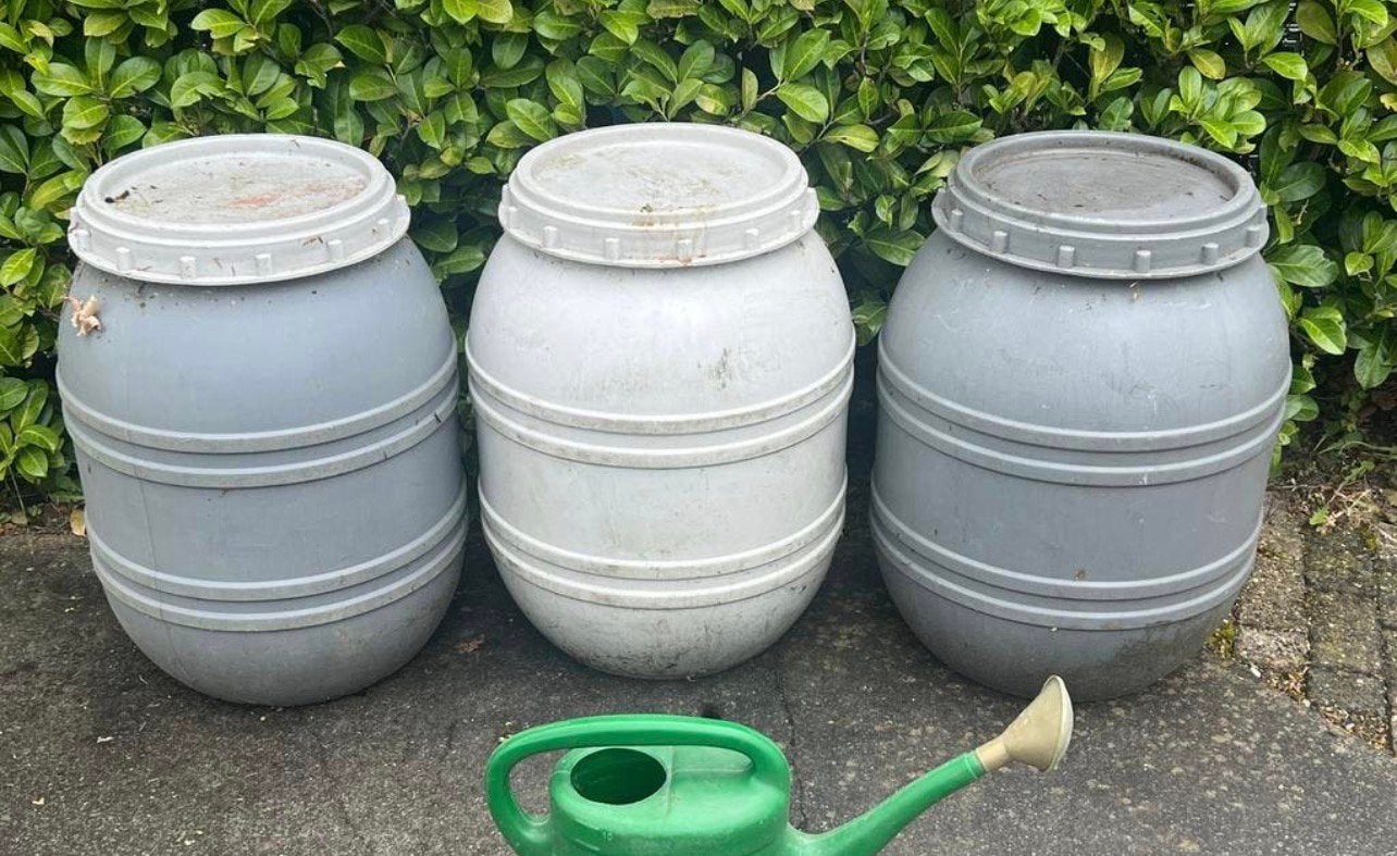 Vloeistof dichte tonnen met schroefdeksel, Tuin en Terras, 150 liter of meer, Ophalen, Gebruikt