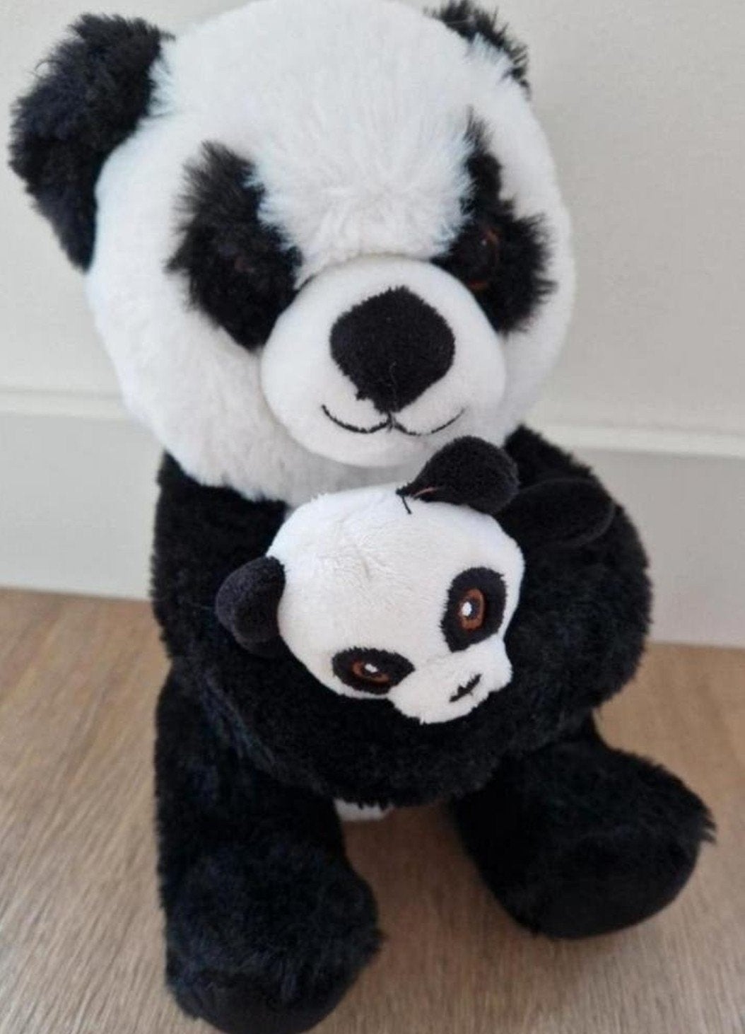 Knuffel panda pandabeer met baby Ouwehands Dierenpark K7572, Ophalen of Verzenden, Zo goed als nieuw, Overige typen