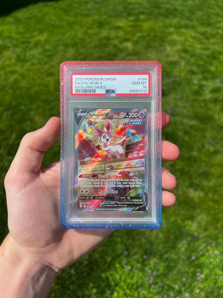 Sylveon 184 Holo Pokemon Kaart PSA 10, Ophalen of Verzenden, Nieuw, Losse kaart, Foil