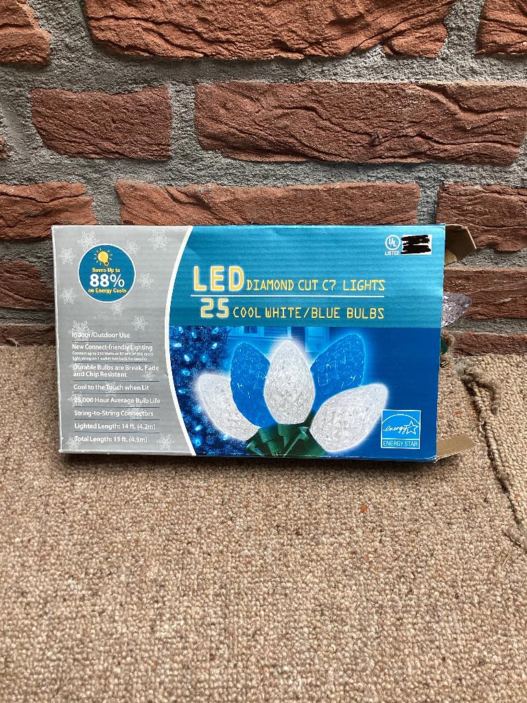Led verlichting bloem wit/blauw, Kunststof, Minder dan 50 watt, Overige typen, Ophalen of Verzenden