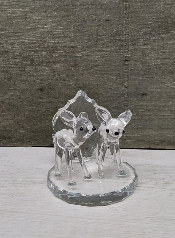 Kristallen miniatuur hertjes, Verzamelen, Swarovski, ., Ophalen of Verzenden, Zo goed als nieuw, Figuurtje