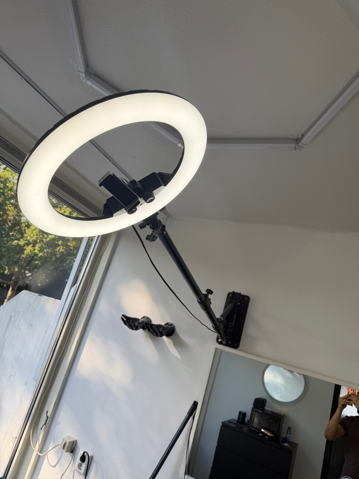 2 Ringlampen met statief en telefoonhouder, Overige merken, Zwart, Zo goed als nieuw, Dimbaar
