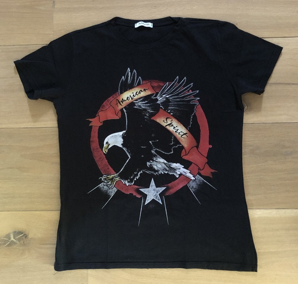 Adilynn zwart t-shirt American Eagle maat M, Maat 38/40 (M), Zwart, Ophalen of Verzenden, Zo goed als nieuw