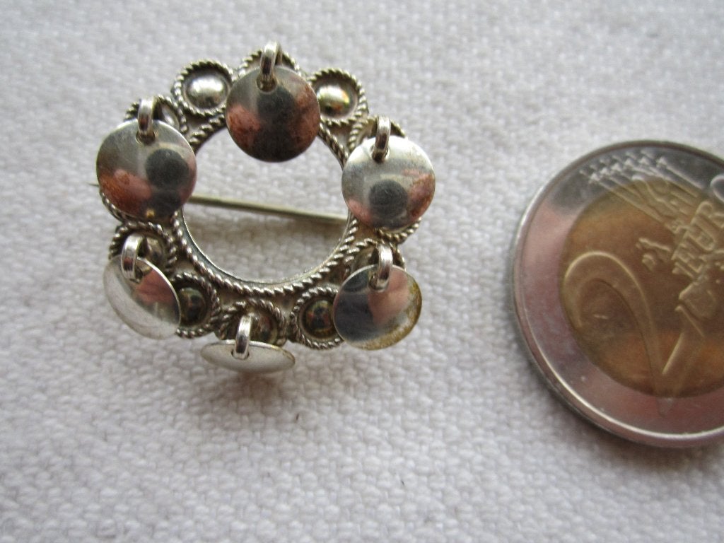 3.   Schitterende oude broche, zilver 830,  klein, Ophalen, Zilver, Ring