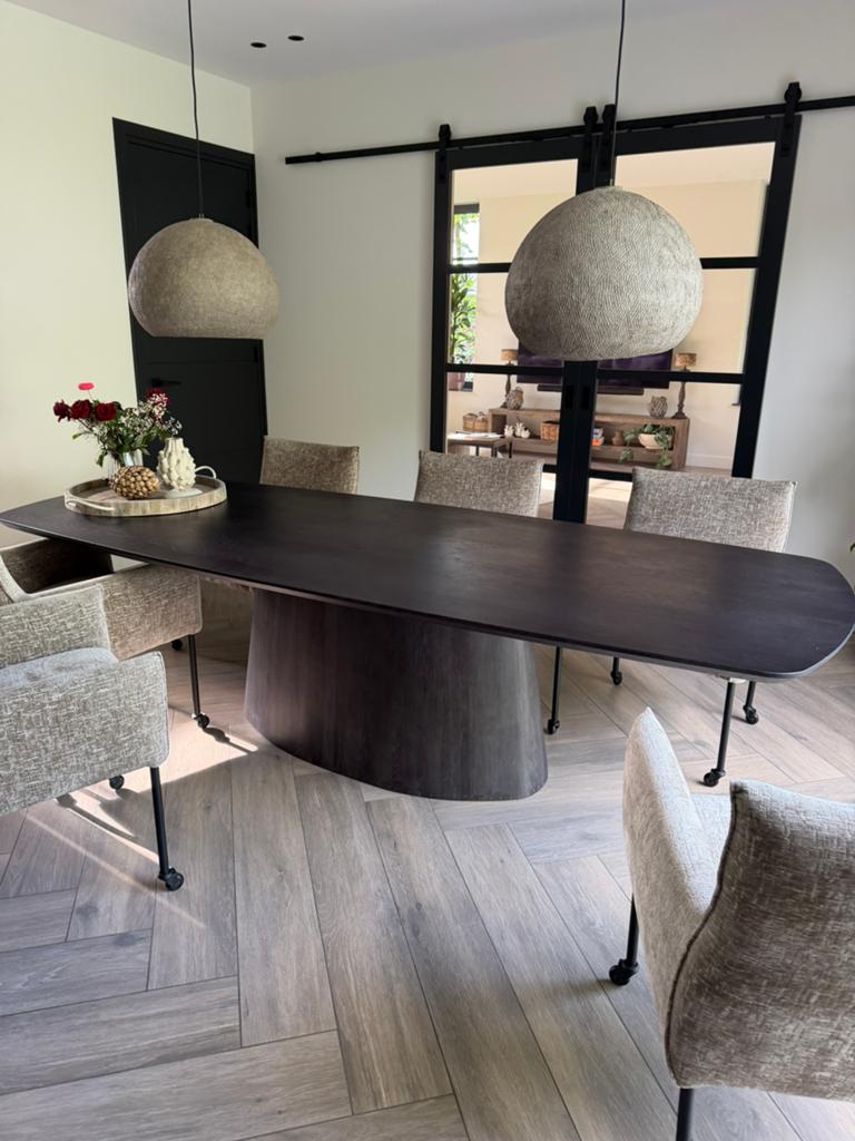 Tafel Deens Ovaal, Huis en Inrichting, Tafels | Eettafels, Ophalen, 100 tot 150 cm, 200 cm of meer, Zo goed als nieuw